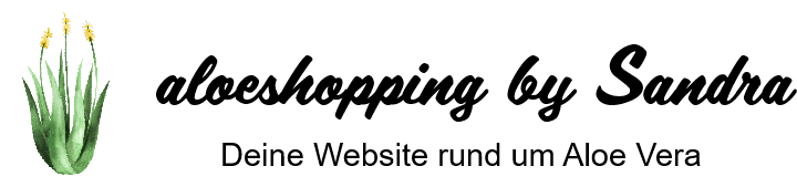 Logo von aloeshopping by Sandra | Deine Website rund um Aloe Vera